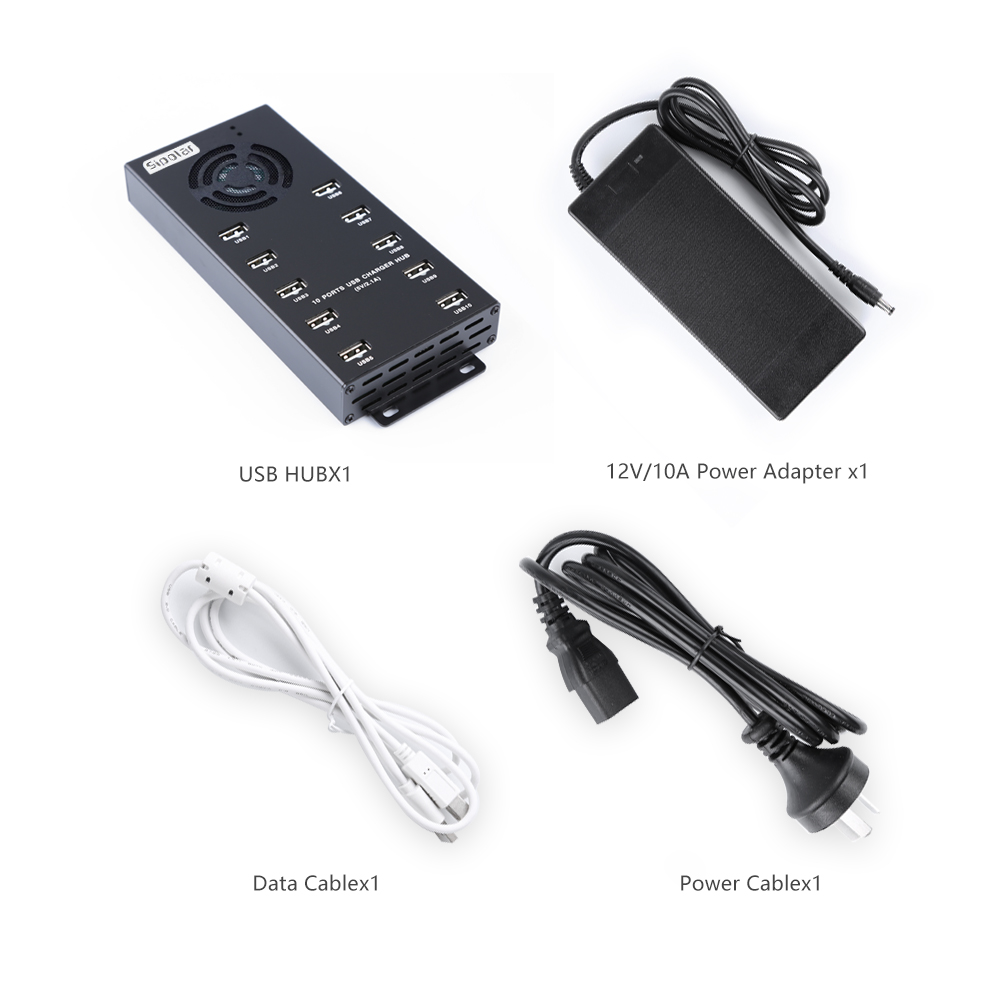 Usb Hub - Hub USB de carregamento rápido com