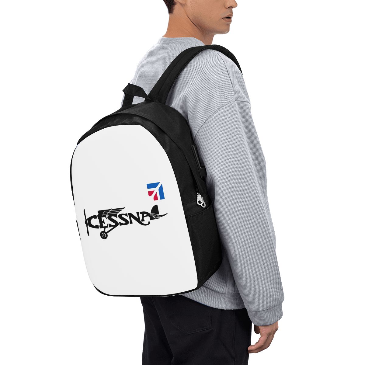 Laptop Bag - Mochila com logotipo Cessna, bolsa de