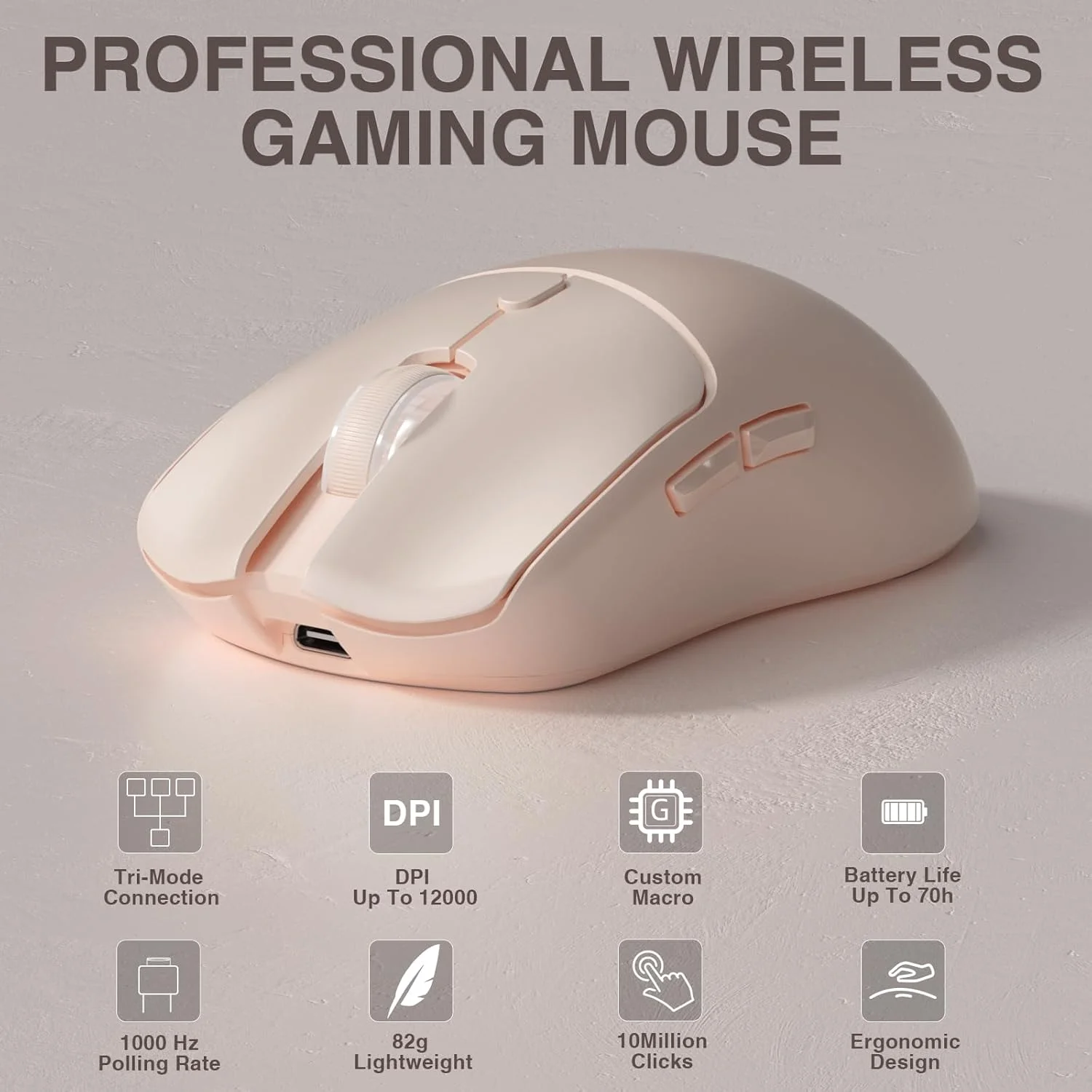 Laptop Mouse - Mouse Gamer Sem Fio Tri-mode AULA