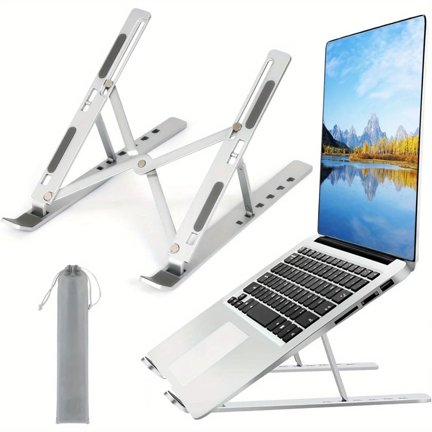 Laptop Cooling Pad - Suporte para laptop de alumínio ajustável