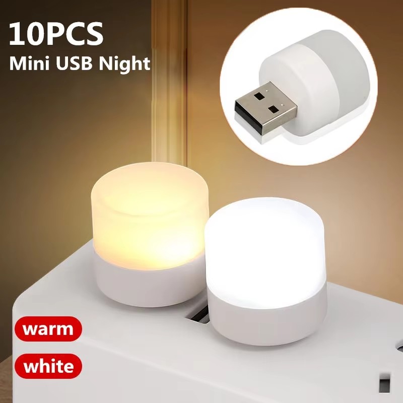 Usb Hub - 1/10 unidades de mini luminária noturna