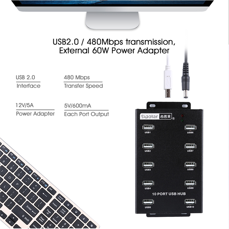 Hub USB de Mesa Sipolar A-300  - Usb Hub avaliação e preço