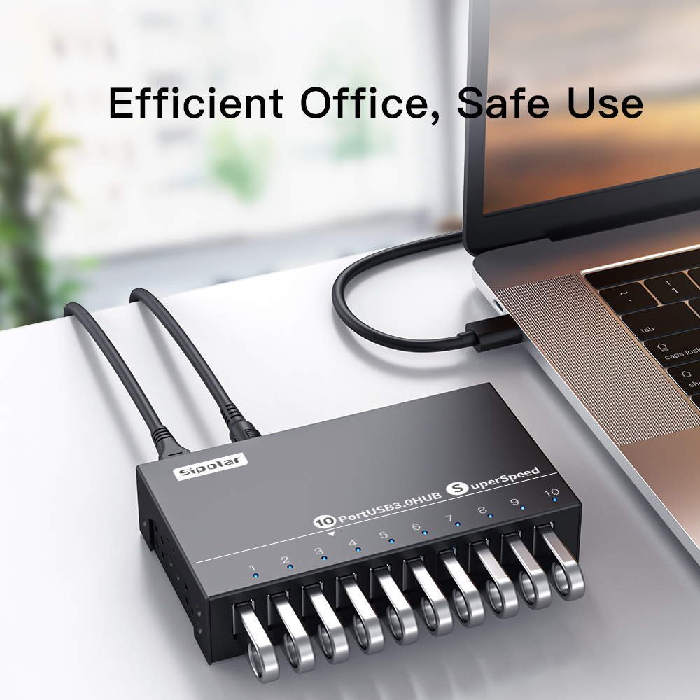 Hub USB Sipolar A103 de 10 Por - Usb Hub avaliação e preço