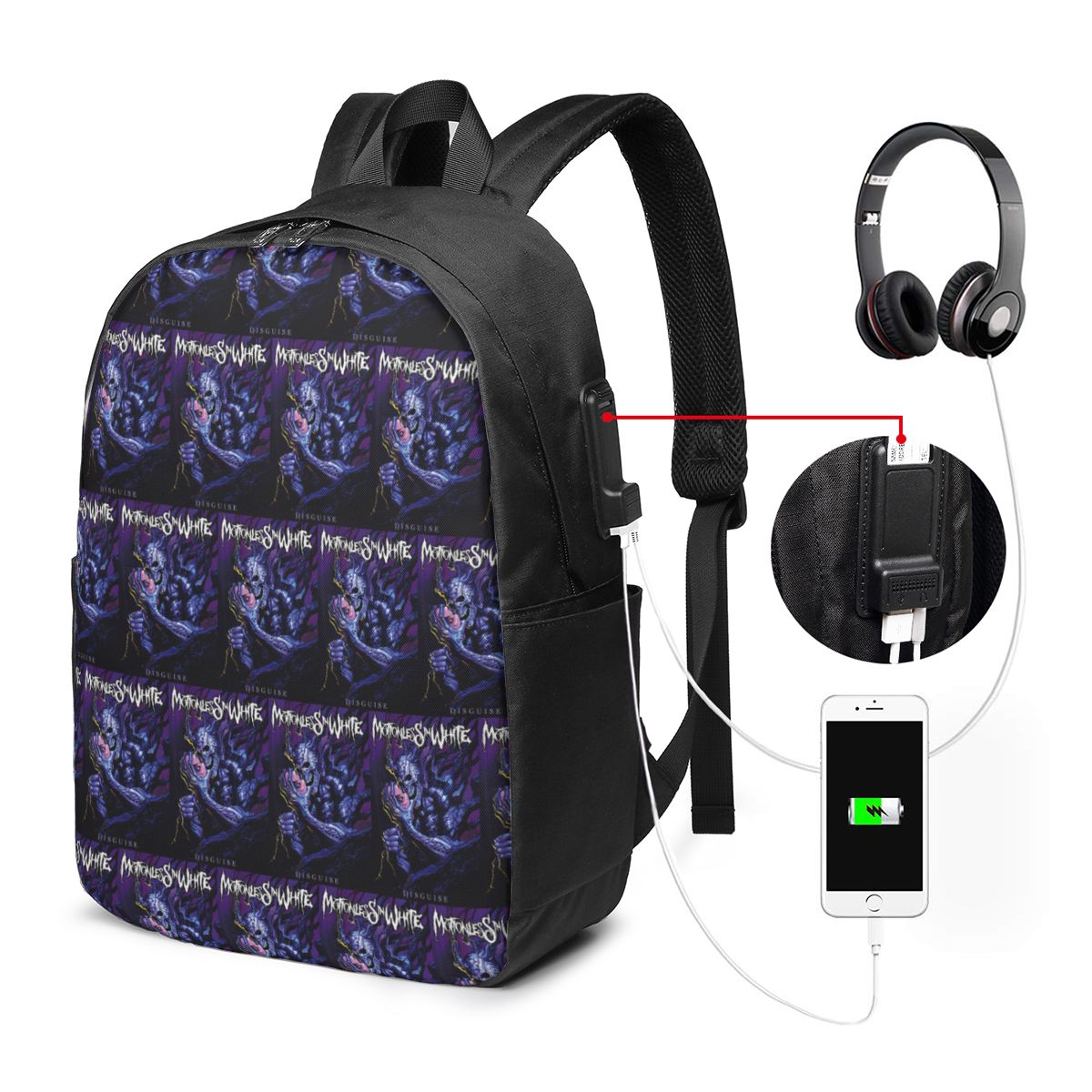 Mochila Motionless In White pa - Laptop Bag avaliação e preço