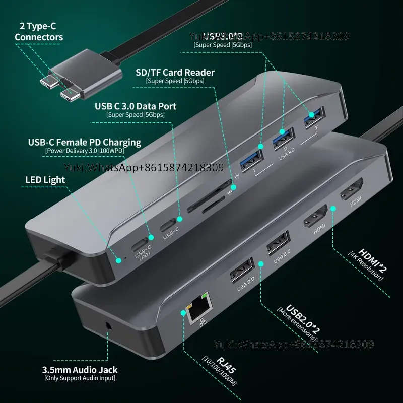Estação de Acoplamento USB-C 5 - Usb C Hub avaliação e preço