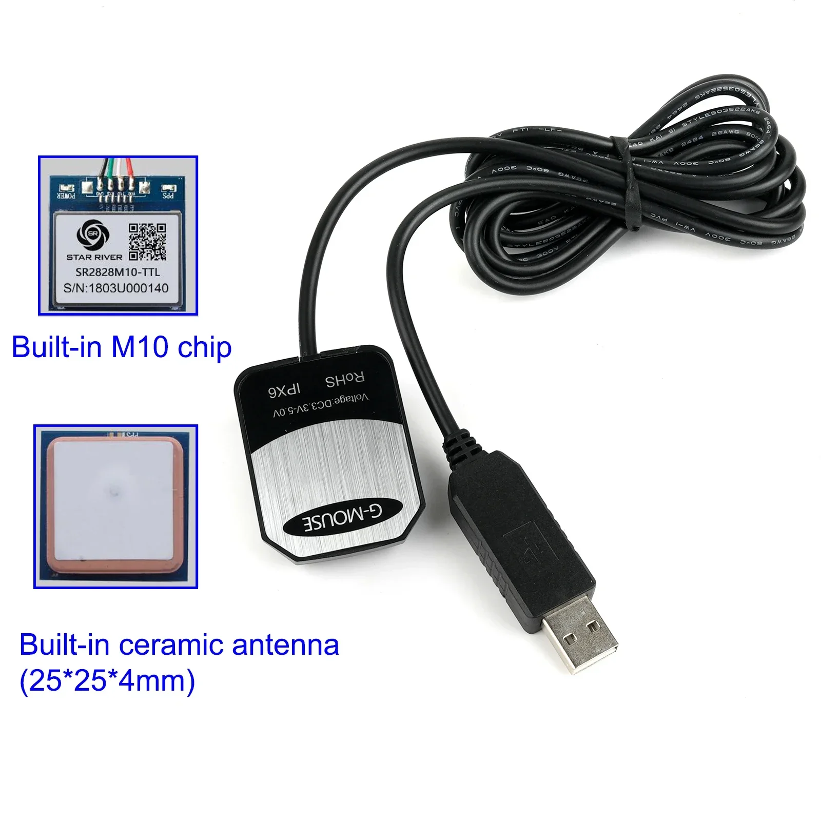 Módulo GPS USB M10 G-Mouse com - Laptop Mouse avaliação e preço
