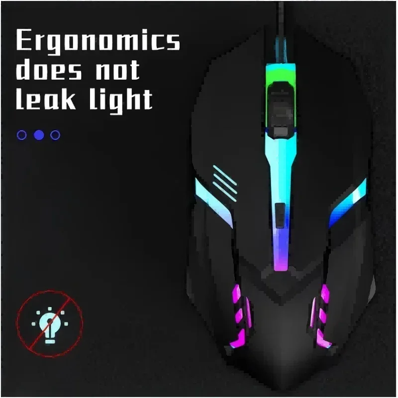 Rato de jogos com fio USB, óti - Laptop Mouse avaliação e preço