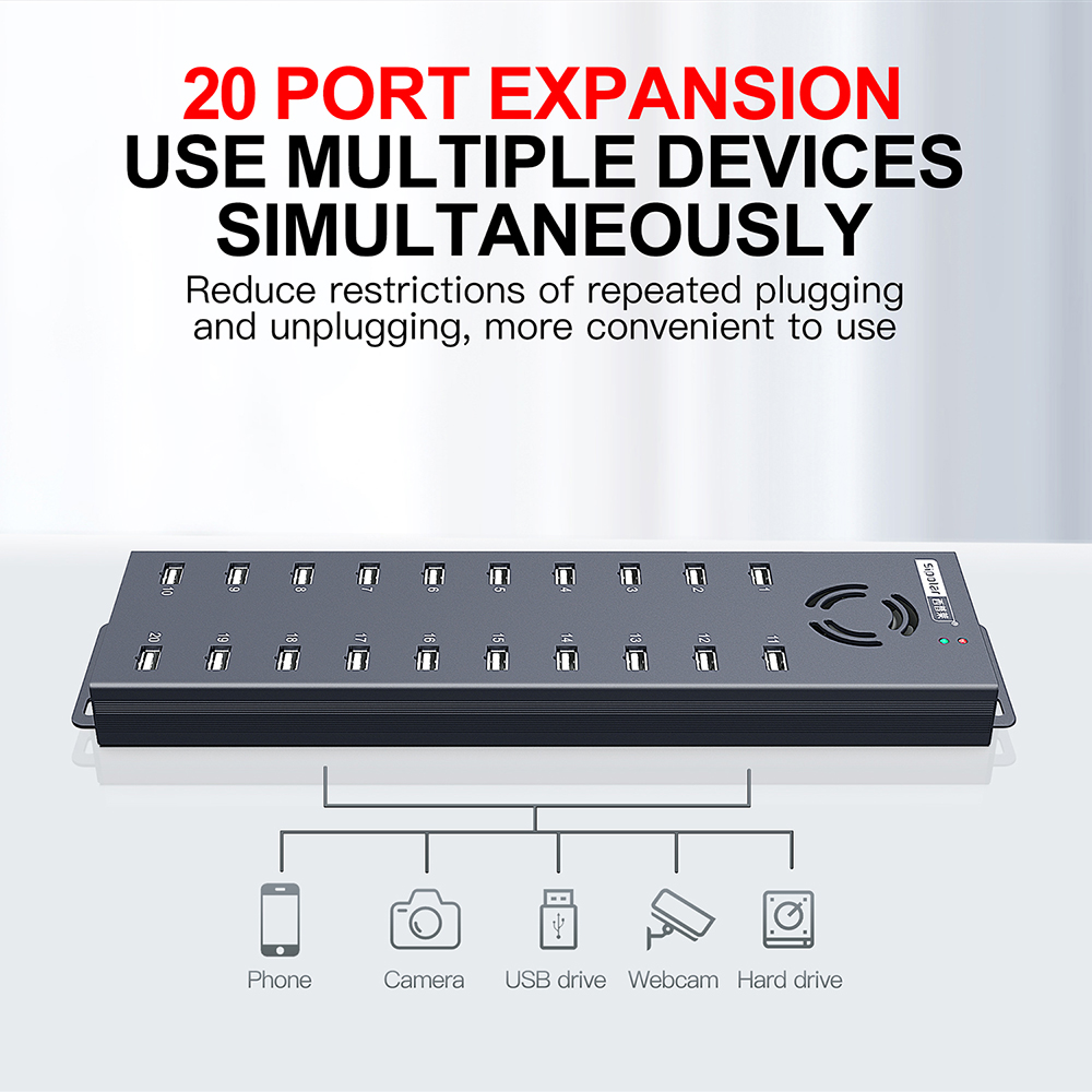 Hub USB Industrial de 120W com - Usb Hub avaliação e preço