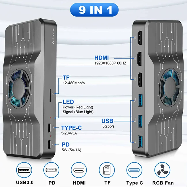 Ofiyaa usb 3.0 docking station - Usb Hub avaliação e preço