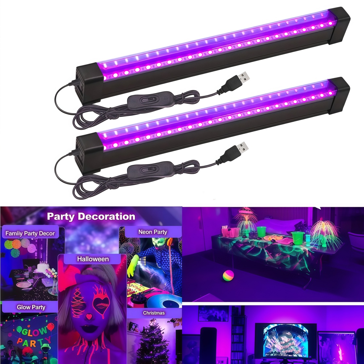 Lâmpada de Luz Negra LED UV 5W - Usb Hub avaliação e preço