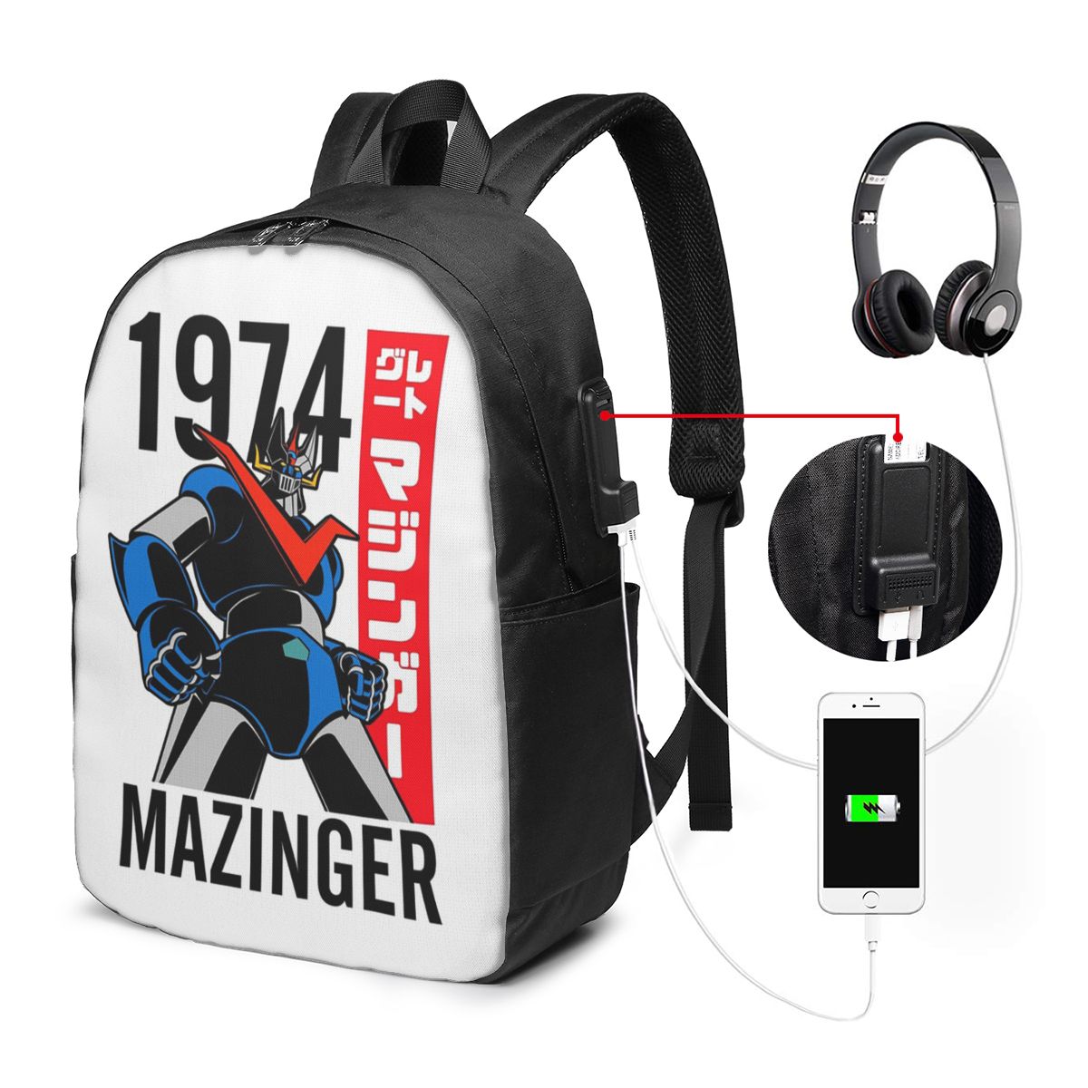 Mochila Mazinger Z Mad Robot G - Laptop Bag avaliação e preço