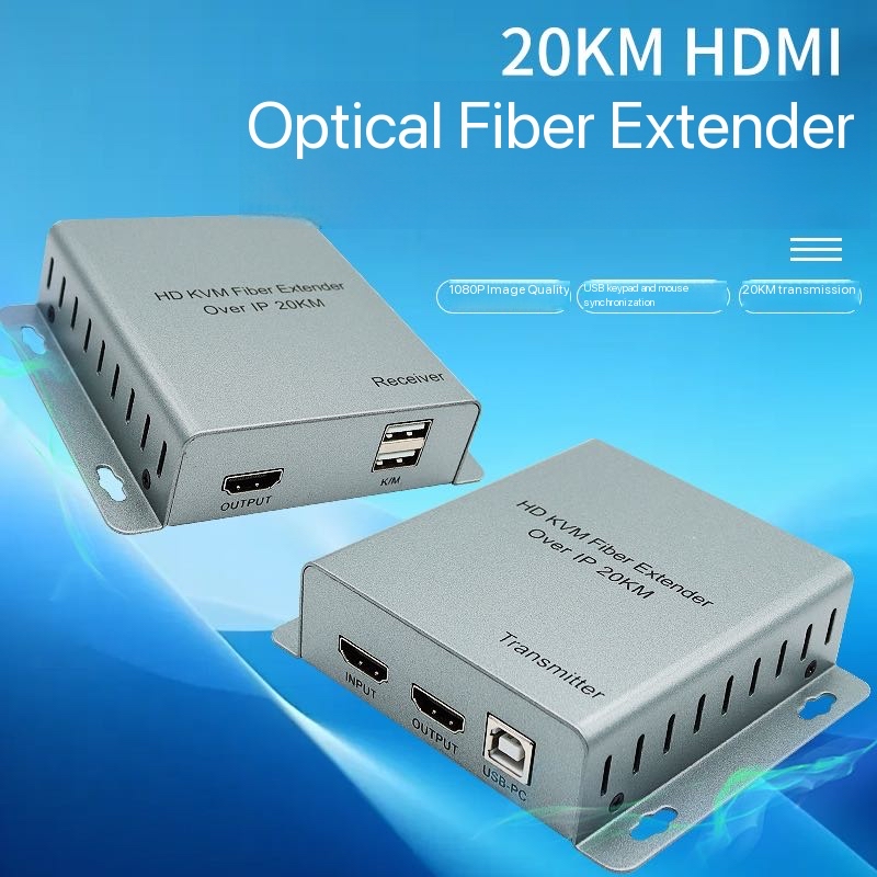 Extensor HDMI USB KVM de 20km  - Hdmi Cable avaliação e preço