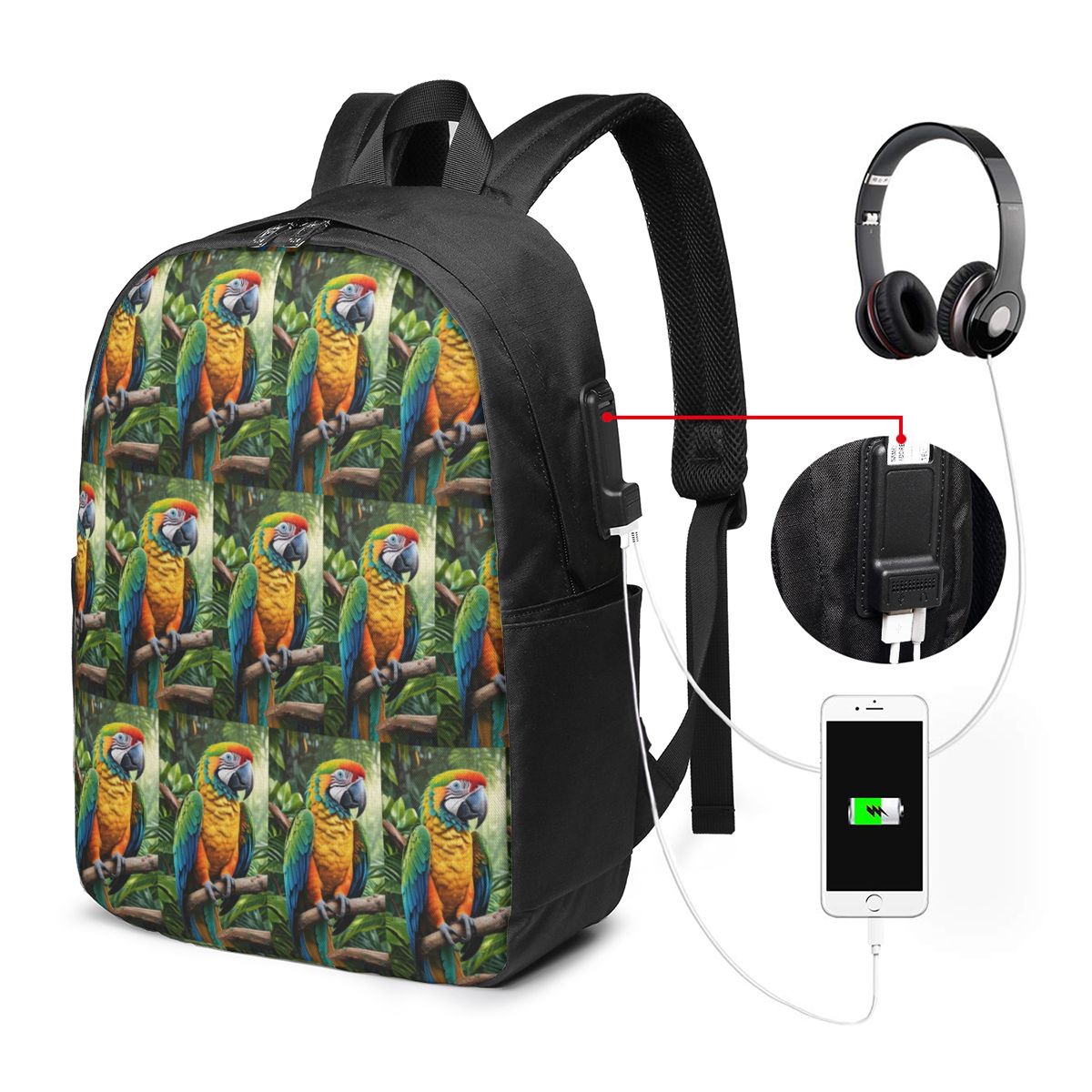 Mochila fofa para papagaios ma - Laptop Bag avaliação e preço