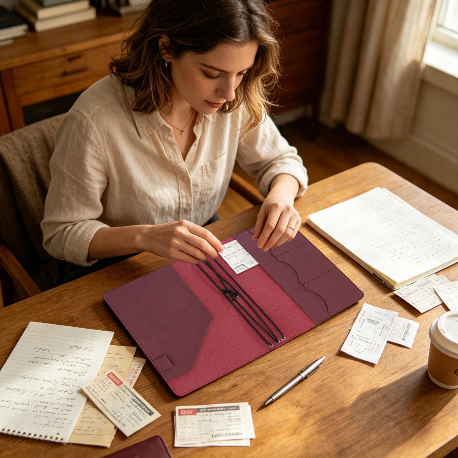 Capa para diário A5, em couro  - Laptop Sleeve avaliação e preço