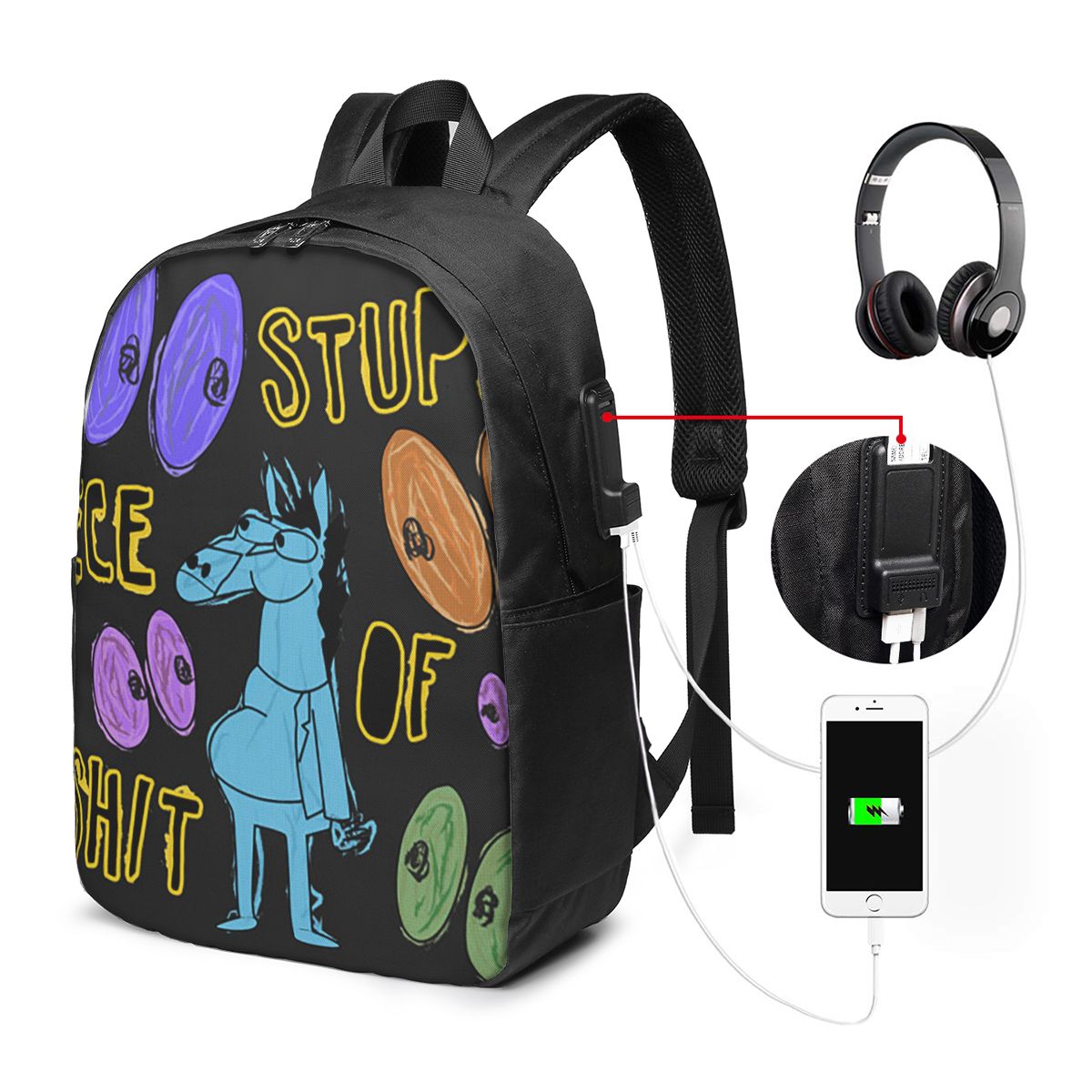 Mochila de viagem com desenho  - Laptop Bag avaliação e preço